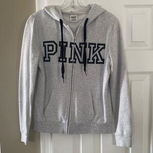 PINK Victoria's Secret Light Gray Hoodie